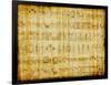 Egyptian Parchment With Hieroglyphics-Maugli-l-Framed Art Print