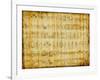 Egyptian Parchment With Hieroglyphics-Maugli-l-Framed Art Print