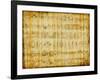 Egyptian Parchment With Hieroglyphics-Maugli-l-Framed Art Print