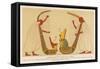 Egyptian Priests Playing the Harp-null-Framed Stretched Canvas