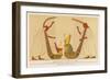 Egyptian Priests Playing the Harp-null-Framed Art Print