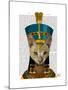 Egyptian Queen Cat-Fab Funky-Mounted Art Print