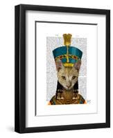 Egyptian Queen Cat-Fab Funky-Framed Art Print