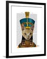 Egyptian Queen Cat-Fab Funky-Framed Art Print
