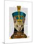 Egyptian Queen Cat-Fab Funky-Mounted Art Print