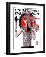 "Egyptian Queen," Saturday Evening Post Cover, October 6, 1923-Joseph Christian Leyendecker-Framed Giclee Print