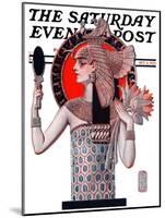 "Egyptian Queen," Saturday Evening Post Cover, October 6, 1923-Joseph Christian Leyendecker-Mounted Giclee Print