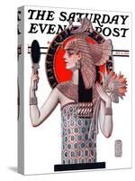 "Egyptian Queen," Saturday Evening Post Cover, October 6, 1923-Joseph Christian Leyendecker-Stretched Canvas