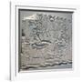 Egyptian Relief Depicting Akhenaten and Nefertiti with their Children-null-Framed Photographic Print