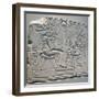 Egyptian Relief Depicting Akhenaten and Nefertiti with their Children-null-Framed Photographic Print