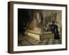 Egyptian Room of Louvre and Great Sphinx, by Guillaume Larue (1851-1935)-null-Framed Giclee Print