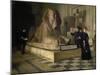 Egyptian Room of Louvre and Great Sphinx, by Guillaume Larue (1851-1935)-null-Mounted Giclee Print
