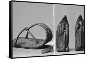 Egyptian Sandals and Sculpted Feet-null-Framed Stretched Canvas