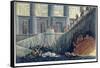 Egyptian Set Design for Act II, Scene XXviii of the Opera "The Magic Flute"-Karl Friedrich Schinkel-Framed Stretched Canvas