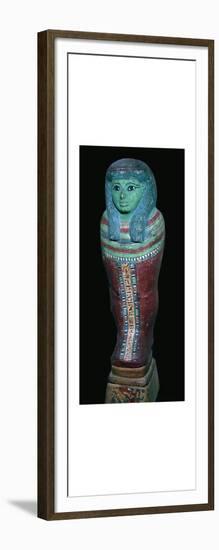 Egyptian Shabti figure. Artist: Unknown-Unknown-Framed Art Print