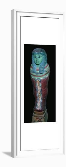 Egyptian Shabti figure. Artist: Unknown-Unknown-Framed Art Print