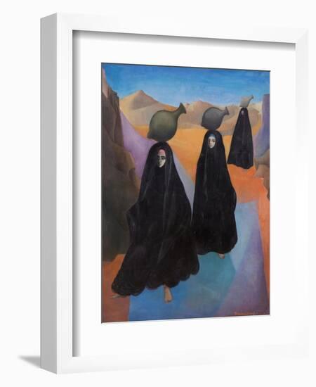 Egyptian Shrouded Water Carriers, 1965-Bettina Shaw-Lawrence-Framed Giclee Print