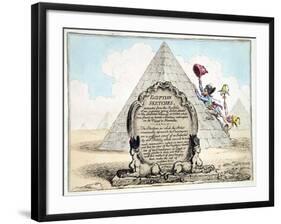 Egyptian Sketches, Published Hannah Humphrey in 1799-James Gillray-Framed Giclee Print