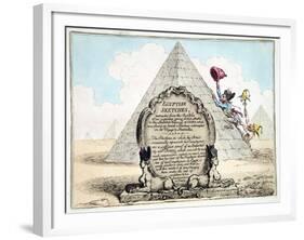 Egyptian Sketches, Published Hannah Humphrey in 1799-James Gillray-Framed Giclee Print