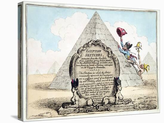 Egyptian Sketches, Published Hannah Humphrey in 1799-James Gillray-Stretched Canvas