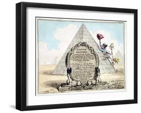 Egyptian Sketches, Published Hannah Humphrey in 1799-James Gillray-Framed Giclee Print