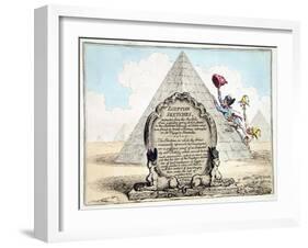 Egyptian Sketches, Published Hannah Humphrey in 1799-James Gillray-Framed Giclee Print