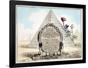 Egyptian Sketches, Published Hannah Humphrey in 1799-James Gillray-Framed Giclee Print