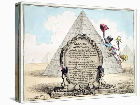 Egyptian Sketches, Published Hannah Humphrey in 1799-James Gillray-Stretched Canvas