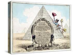 Egyptian Sketches, Published Hannah Humphrey in 1799-James Gillray-Stretched Canvas