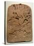 Egyptian Stela with Amun in Various Forms-null-Stretched Canvas