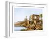 Egyptian Temple by the River Nile, Egypt, C1870-W Dickens-Framed Giclee Print