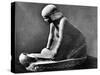 Egyptian Tomb Figure of a Woman Grinding Corn Using a Saddle Quern, C2500 Bc-null-Stretched Canvas