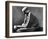 Egyptian Tomb Figure of a Woman Grinding Corn Using a Saddle Quern, C2500 Bc-null-Framed Giclee Print