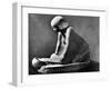 Egyptian Tomb Figure of a Woman Grinding Corn Using a Saddle Quern, C2500 Bc-null-Framed Giclee Print