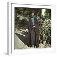 Egyptian Trader in Assiut, Egypt-Leon, Levy et Fils-Framed Photographic Print