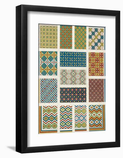 Egyptian Treasures - Patterns-Historic Collection-Framed Giclee Print
