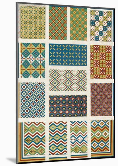 Egyptian Treasures - Patterns-Historic Collection-Mounted Giclee Print