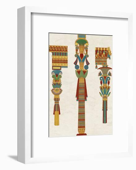 Egyptian Treasures - Pillar-Historic Collection-Framed Giclee Print