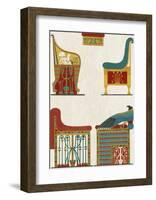 Egyptian Treasures - Throne-Historic Collection-Framed Giclee Print