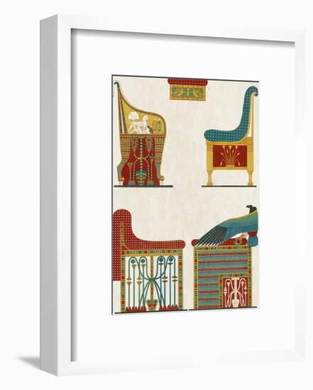 Egyptian Treasures - Throne-Historic Collection-Framed Giclee Print