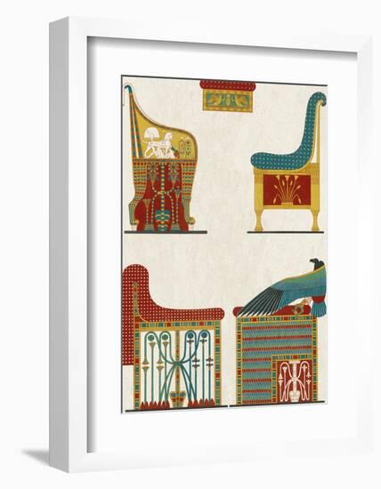 Egyptian Treasures - Throne-Historic Collection-Framed Giclee Print