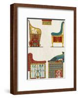 Egyptian Treasures - Throne-Historic Collection-Framed Giclee Print