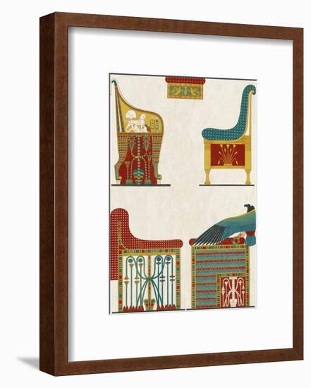 Egyptian Treasures - Throne-Historic Collection-Framed Giclee Print