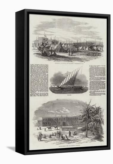 Egyptian Troops and Pilgrims in Alexandria-null-Framed Stretched Canvas