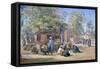 Egyptian Village, 1869-Henry Pilleau-Framed Stretched Canvas