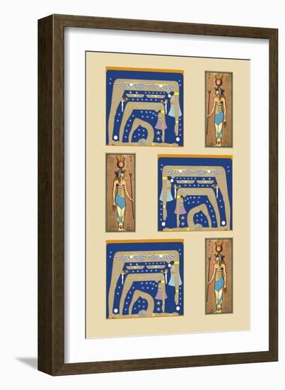 Egyptian Wallpaper-Paris Pierce-Framed Art Print