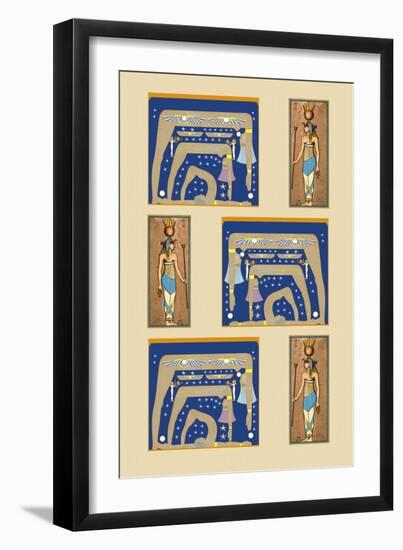 Egyptian Wallpaper-Paris Pierce-Framed Art Print