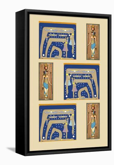 Egyptian Wallpaper-Paris Pierce-Framed Stretched Canvas