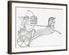 Egyptian War Chariot, from the Imperial Bible Dictionary, Published 1889-null-Framed Giclee Print