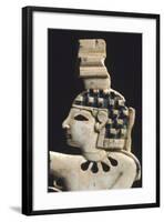 Egyptian Winged Genius, Detail of Upper Part, Ivory Artefact from Nimrud, Iraq-null-Framed Giclee Print
